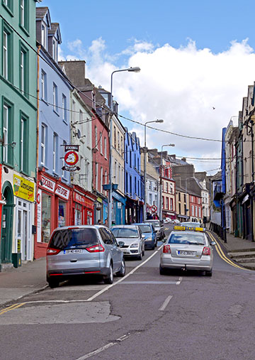 Looking up a street in Cobh