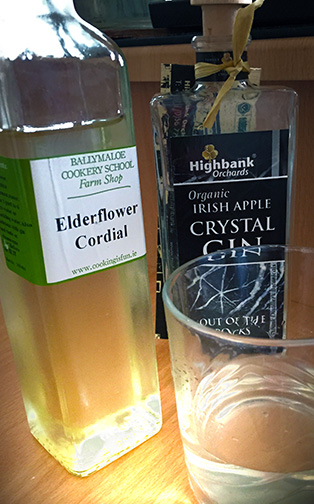Ballymaloe Elderflower Cordial and Highbank Orchard Crystal Gin