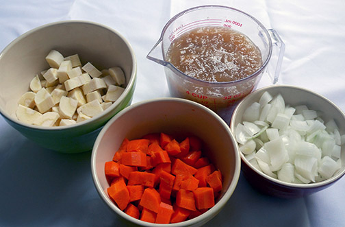 Parsnip Carrot Soup ingredients