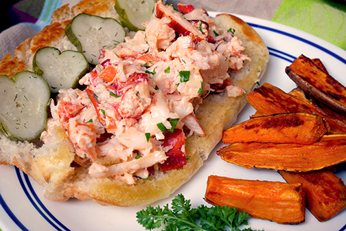 New England lobster roll: Cork style
