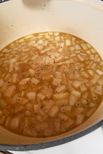 Pea soup stock